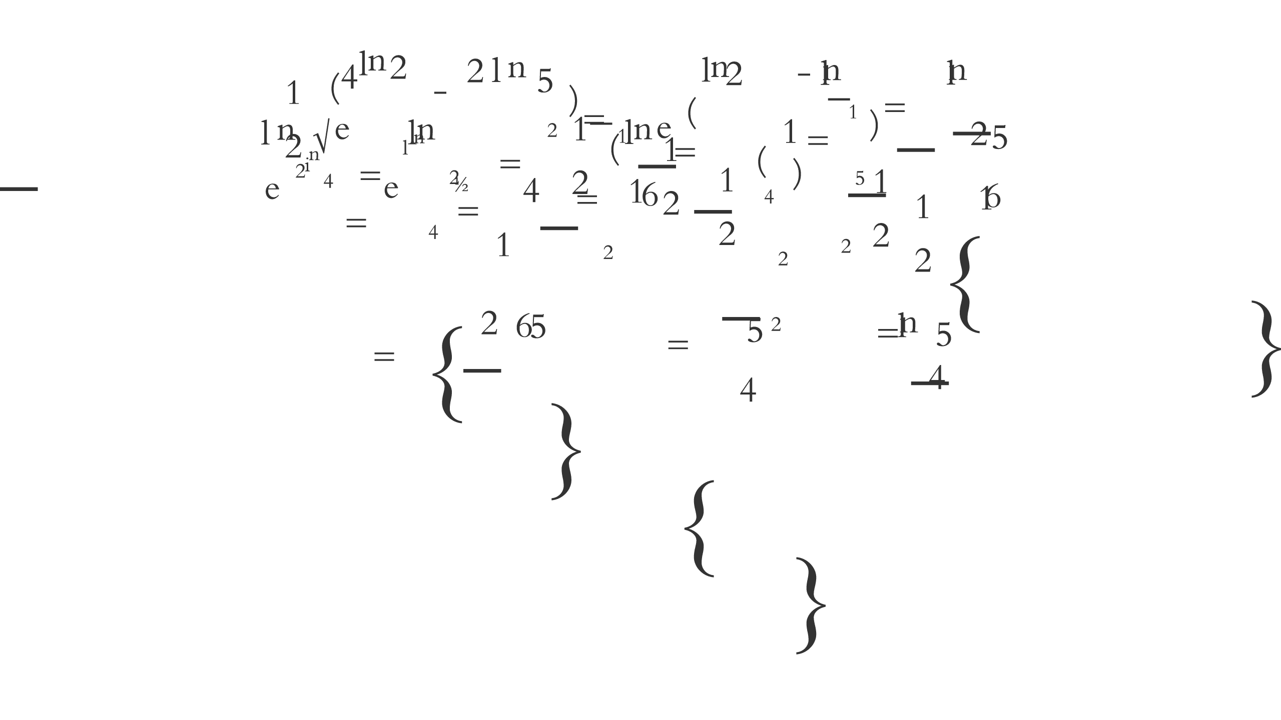 a text-based illustration of floating mathematics equations.